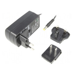 Alimentator Pulsatoriu 15V 1.6A 24W EU/UK/US | Electronic-mag.ro | Componente Electronice