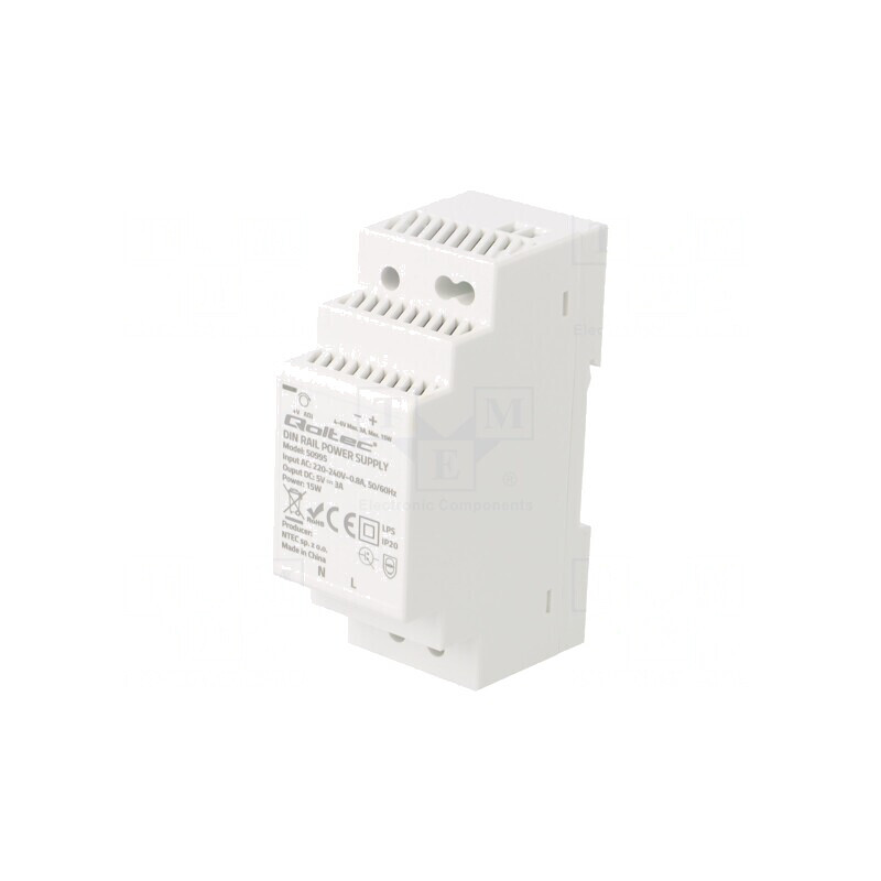 Alimentator pulsatoriu DIN 15W 5V 3A IP20 | Electronic-mag.ro | Componente Electronice