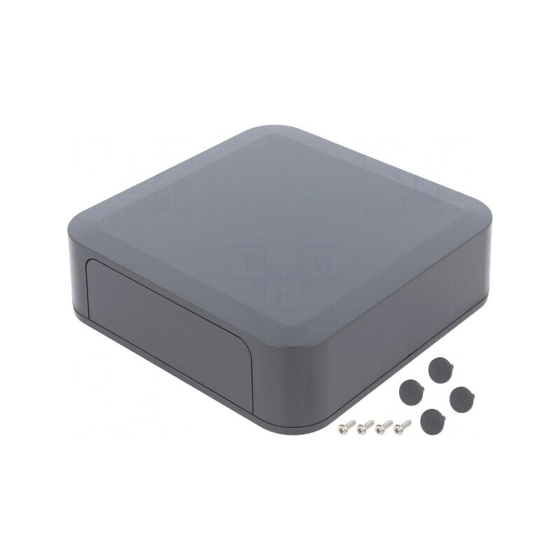 Carcasă ABS gri închis 150x150x45 mm | Electronic-mag.ro | Componente Electronice