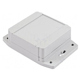 Carcasă Universală 90x90x38mm cu Lame de Fixare Gri | Electronic-mag.ro | Componente Electronice