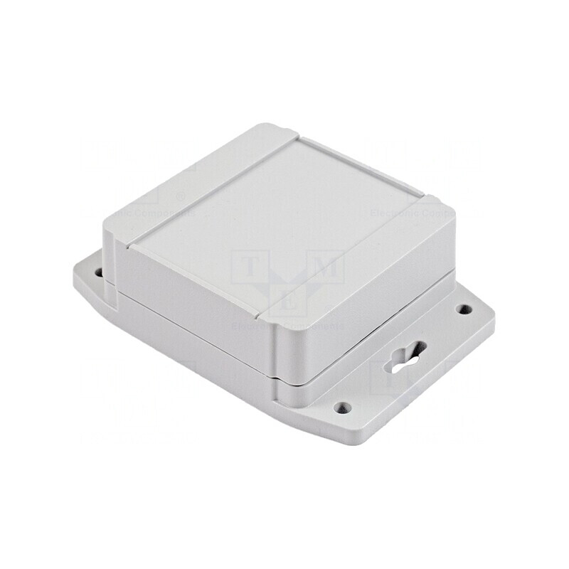 Carcasă Universală 90x90x38mm cu Lame de Fixare Gri | Electronic-mag.ro | Componente Electronice