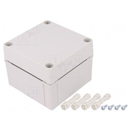 Carcasă universală policarbonat 100x100x75mm | Electronic-mag.ro | Componente Electronice