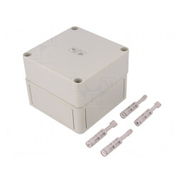 Carcasă Universală Polistiren 110x110x90mm | Electronic-mag.ro | Componente Electronice
