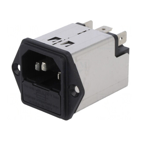 Conector Alimentare AC 2A 250VAC IEC 60320 | Electronic-mag.ro | Componente Electronice