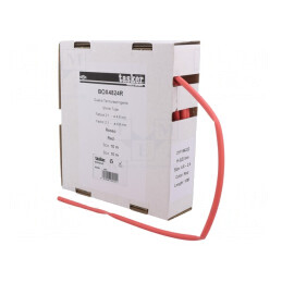 Manşon termocontractabil roşu 4,8mm 10m | Electronic-mag.ro | Componente Electronice
