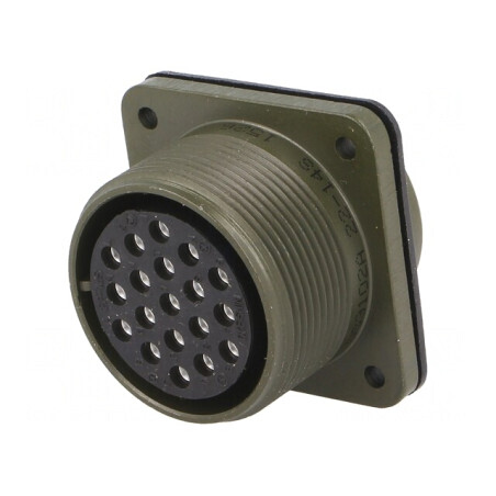 Conector circular aluminiu 22 mm | Electronic-mag.ro | Componente Electronice