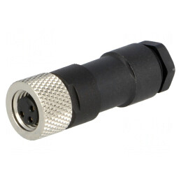 Conector M8 Mamă 3-Pin Pe Cablu 4A | Electronic-mag.ro | Componente Electronice