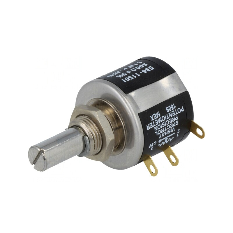 Potentiometru axial multitura 500Ω 2W ±5% 6,35mm Serie 534 | Electronic-mag.ro | Componente Electronice