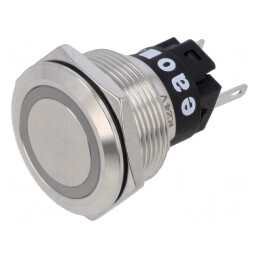 Lampa LED Control Roșie Ø22mm 24VDC 24VAC | Electronic-mag.ro | Componente Electronice