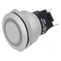 Lampă Control LED Verde 24V Ø22mm | Electronic-mag.ro | Componente Electronice