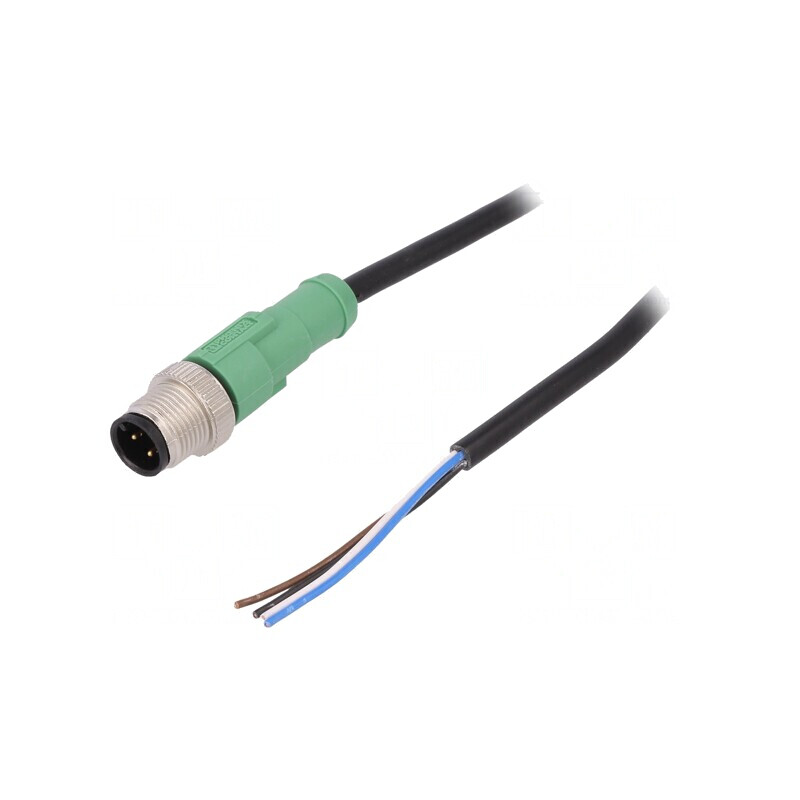 Cablu de Conectare M12 4 PIN 10m 250VAC 4A PVC | Electronic-mag.ro | Componente Electronice