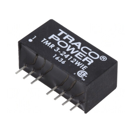 Convertor DC/DC 3W 9-36V la 12V 250mA SIP8 | Electronic-mag.ro | Componente Electronice