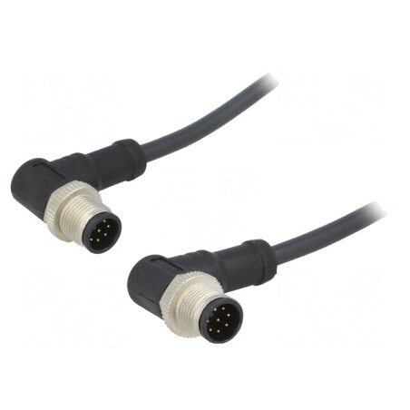 Cablu senzori automatizări M12 8 pini 1m | Electronic-mag.ro | Componente Electronice