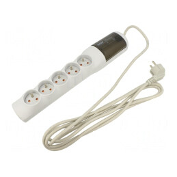 Prelungitor 5 Prize cu Protecție la Supratensiune 1.5m | Electronic-mag.ro | Componente Electronice