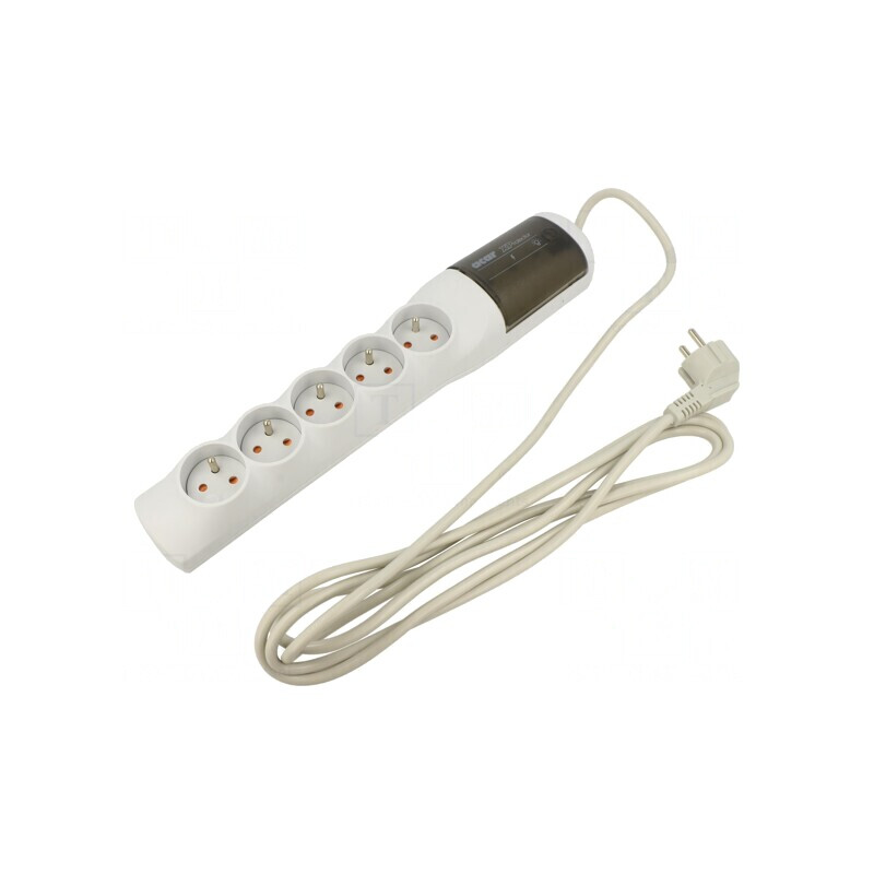 Prelungitor 5 Prize cu Protecție la Supratensiune 1.5m | Electronic-mag.ro | Componente Electronice