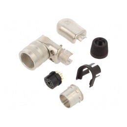 Conector M16 Mufă Mamă Lipire 12 PIN 3A 32V IP40 | Electronic-mag.ro | Componente Electronice