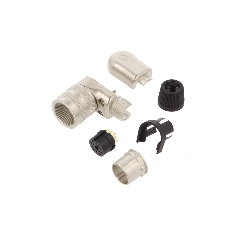 Conector M16 Mufă Mamă Lipire 12 PIN 3A 32V IP40 | Electronic-mag.ro | Componente Electronice