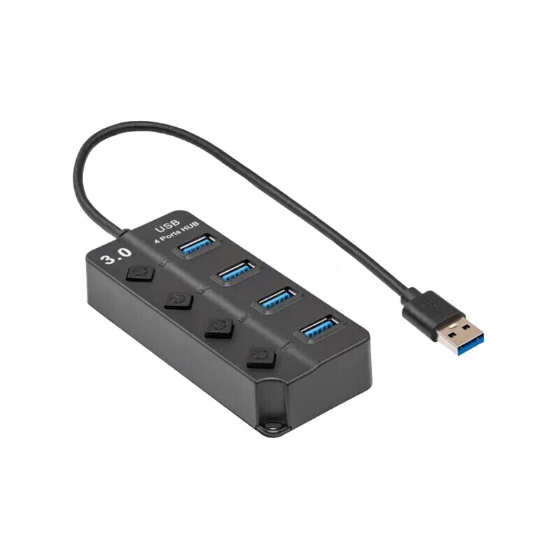 Hub USB 3.0 cu 4 Porturi și Întrerupător | Electronic-mag.ro | Componente Electronice