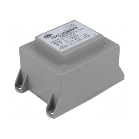 Transformator Încapsulat 30VA 230V 15V PCB | Electronic-mag.ro | Componente Electronice