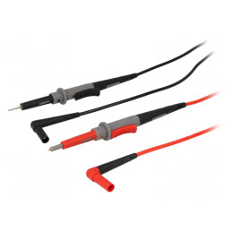 Cabluri de măsurare | Inom: 10A | Lung: 1m | negru şi roşu | AX-TLS-007S