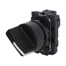 Comutator Rotativ Negru 22mm 1NO 3A/240VAC | Electronic-mag.ro | Componente Electronice