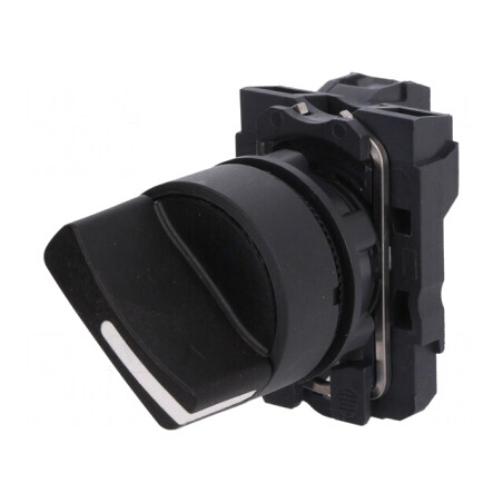 Comutator Rotativ Negru 22mm 1NO 3A/240VAC | Electronic-mag.ro | Componente Electronice
