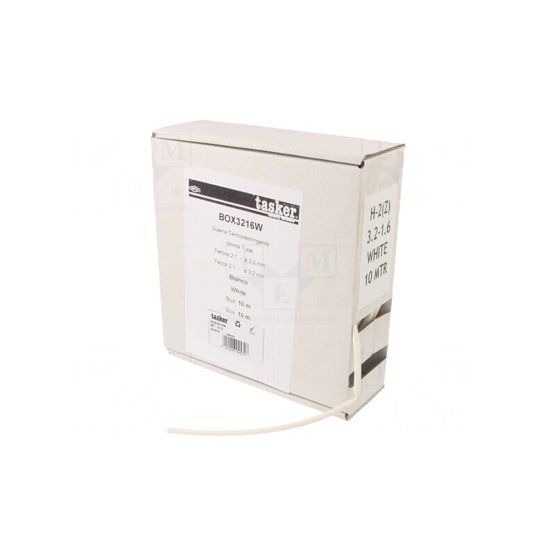 Manşon termocontractabil alb 3,2mm x 10m | Electronic-mag.ro | Componente Electronice