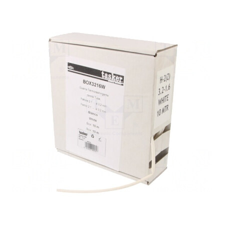 Manşon termocontractabil alb 3,2mm x 10m | Electronic-mag.ro | Componente Electronice
