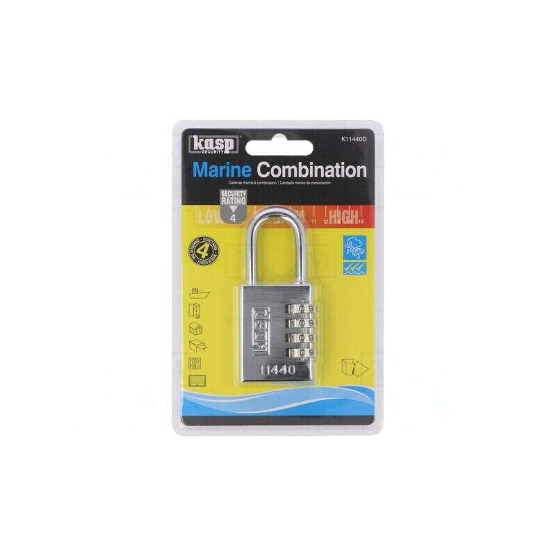 Lacăt Oțel Inoxidabil cu Cifru 4 Cifre 40mm | Electronic-mag.ro | Componente Electronice
