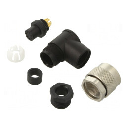 Conector M9 Mufă Mamă Aurit 125V IP67 7 PIN Pe Cablu | Electronic-mag.ro | Componente Electronice