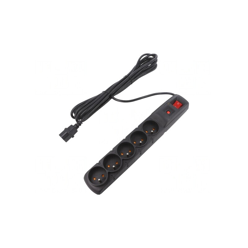 Prelungitor 5 prize protecție supratensiune 5M negru | Electronic-mag.ro | Componente Electronice Prelungitor 5 prize protecție supratensiune 5M negru | Electronic-mag.ro | Componente Electronice