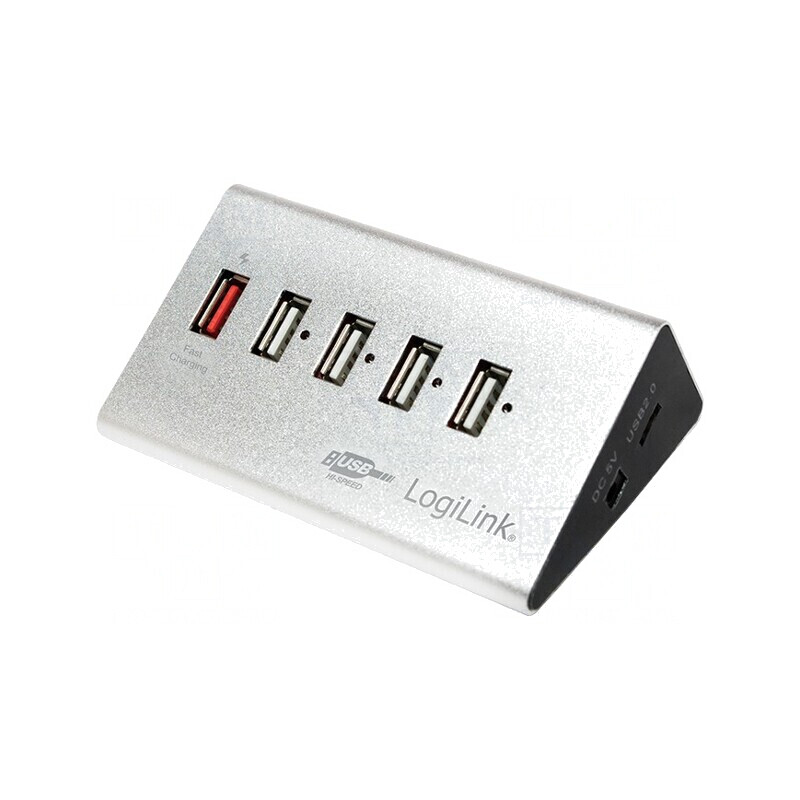 Hub USB 2.0 cu 4 Porturi și Încărcare Rapidă | Electronic-mag.ro | Componente Electronice Hub USB 2.0 cu 4 Porturi și Încărcare Rapidă | Electronic-mag.ro | Componente Electronice