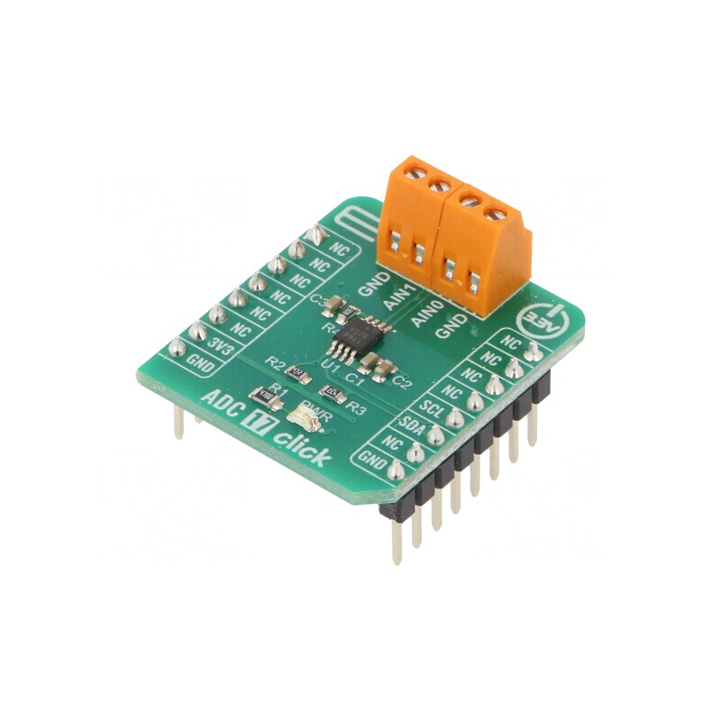 Click Board Convertor A/D I2C MAX11645 3.3VDC | Electronic-mag.ro | Componente Electronice