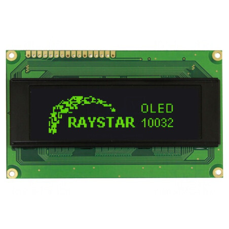 Afișaj OLED Grafic 100x32 Verde 98x60x10mm | Electronic-mag.ro | Componente Electronice