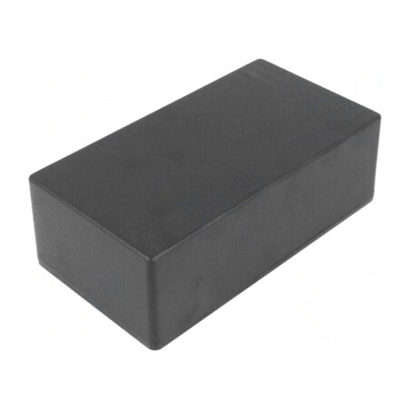 Carcasă universală aluminiu IP54 82x153x50mm 1590P1BK | Electronic-mag.ro | Componente Electronice