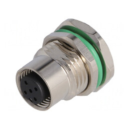 Soclu M12 5P THT IP67 60V CANopen | Electronic-mag.ro | Componente Electronice