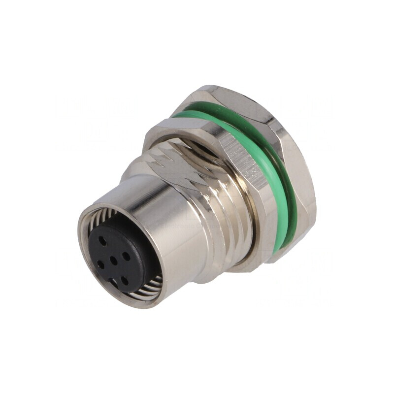 Soclu M12 5P THT IP67 60V CANopen | Electronic-mag.ro | Componente Electronice