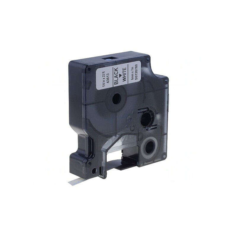 Bandă Albă 6mm x 7m, Caracter Negru | Electronic-mag.ro | Componente Electronice