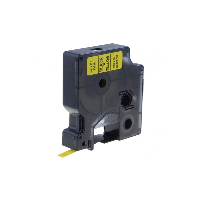 Bandă Galbenă 6mm x 7m cu Text Negru | Electronic-mag.ro | Componente Electronice Bandă Galbenă 6mm x 7m cu Text Negru | Electronic-mag.ro | Componente Electronice