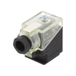 Conector: cu valvă | mufă | format A | 18mm | mamă | PIN: 3 | în unghi 90° | 7000-29041-0000000