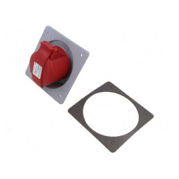 Conector Alimentare AC Trifazat IP44 16A Soclu Mamă Drept | Electronic-mag.ro | Componente Electronice