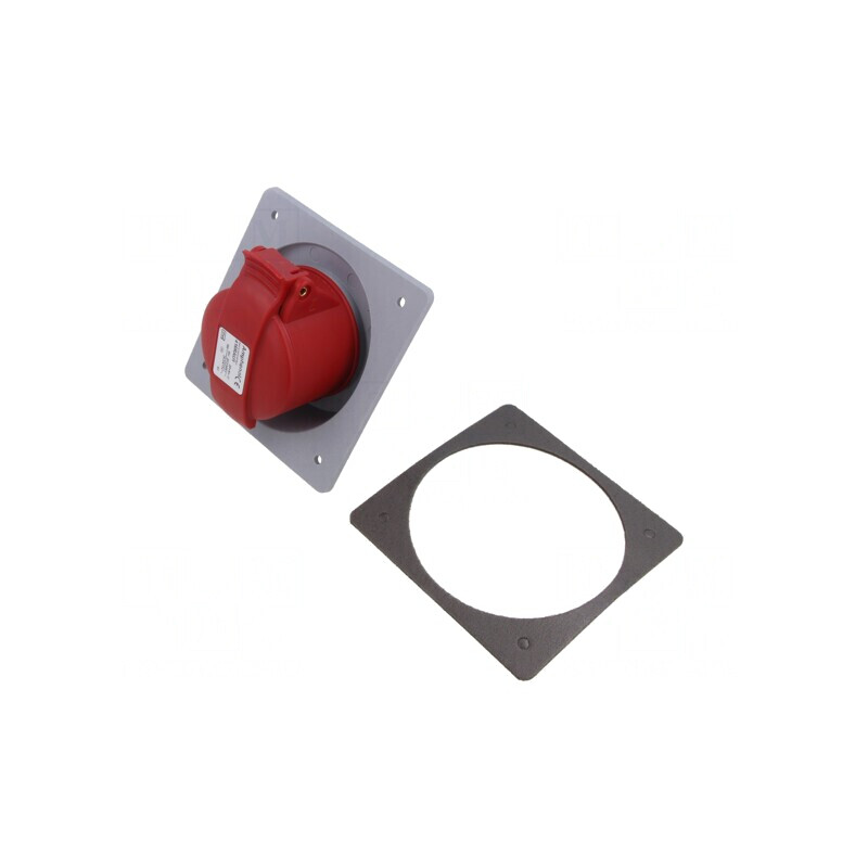 Conector Alimentare AC Trifazat IP44 16A Soclu Mamă Drept | Electronic-mag.ro | Componente Electronice