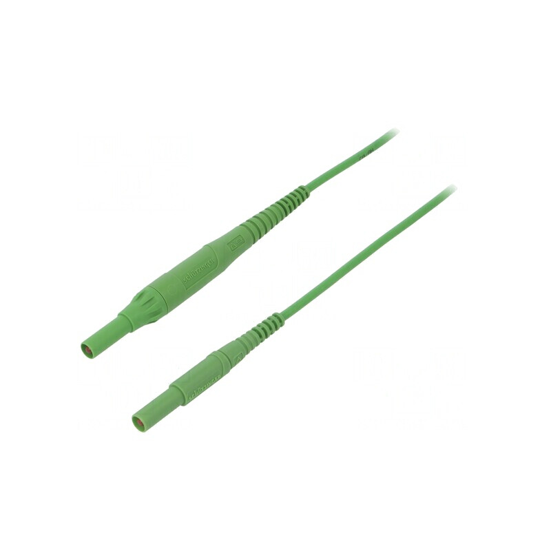 Cablu măsurare 8A mufă banană 4 mm verde | Electronic-mag.ro | Componente Electronice