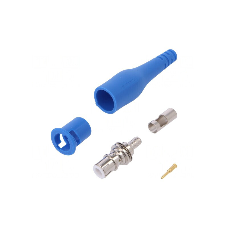 Conector BNC Albastru 3A 58mm 50Ω | Electronic-mag.ro | Componente Electronice