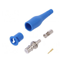 Conector BNC Albastru 3A 58mm 50Ω | Electronic-mag.ro | Componente Electronice