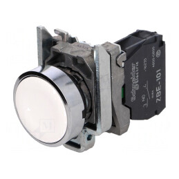 Comutator Apăsare 22mm 1 NO Alb XB4BA11 | Electronic-mag.ro | Componente Electronice