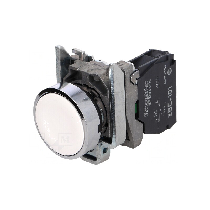 Comutator Apăsare 22mm 1 NO Alb XB4BA11 | Electronic-mag.ro | Componente Electronice