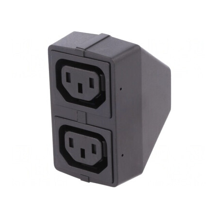 Conector Alimentare AC Splitter Tată Mamă x2 10A 250V | Electronic-mag.ro | Componente Electronice