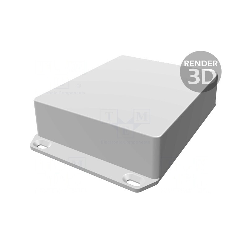 Carcasă universală cu lame de fixare 121x145x39mm | Electronic-mag.ro | Componente Electronice