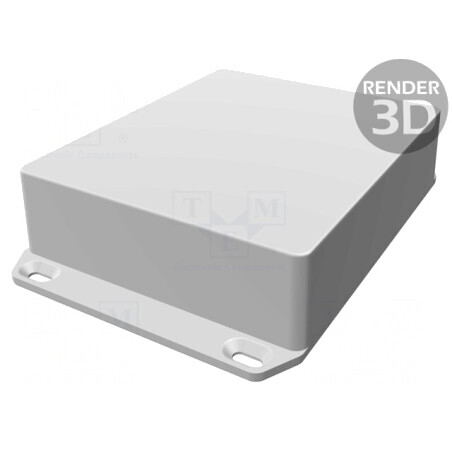 Carcasă universală cu lame de fixare 121x145x39mm | Electronic-mag.ro | Componente Electronice